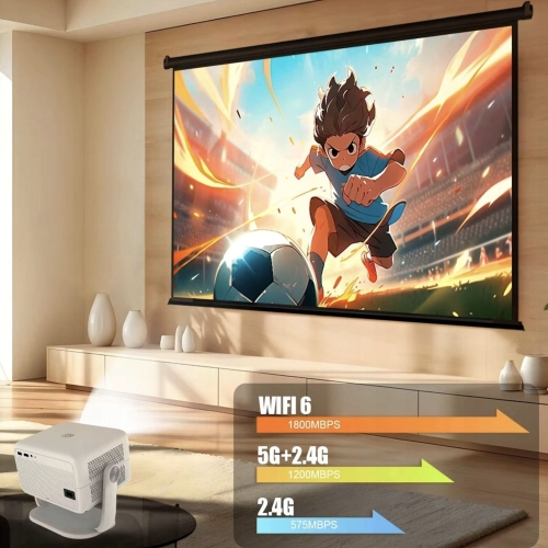 PROIETTORE INTELLIGENTE MAGCUBIC L018 4K 1080p ANDROID LED TV WiFi BT SPEAKER